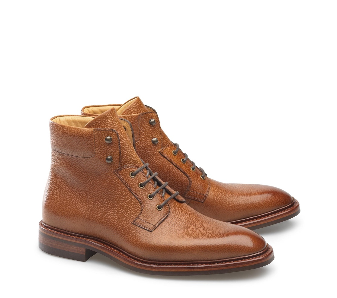 Lace-Up Boots - Maxwel Grain 100 Havane Lace-Up Boots - Maxwel Grain 100 Havane